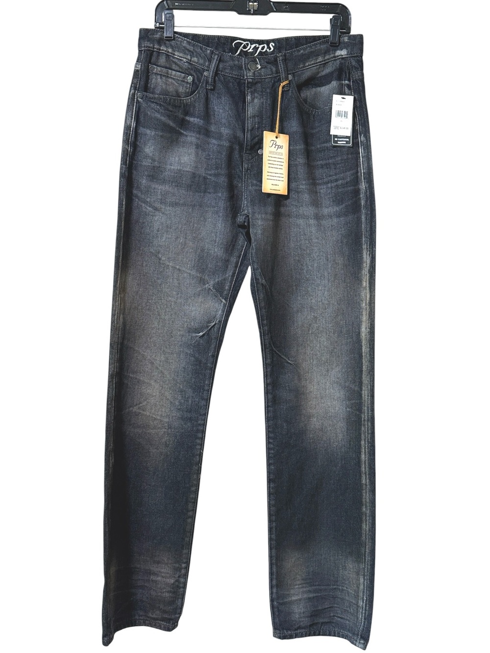 PRPS Men's Black Barracuda Relaxed Fit Straight Leg Jeans Size 31